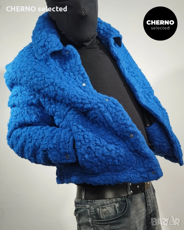 Яке с изкуствен шърлинг ZARA Faux Shearling Jacket – размер L – ново с етикети, снимка 1