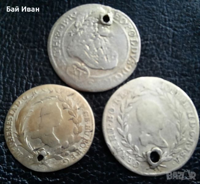 Стара сребърна монета/и 10 , 15 и 20 кройцера -топ цена !, снимка 1