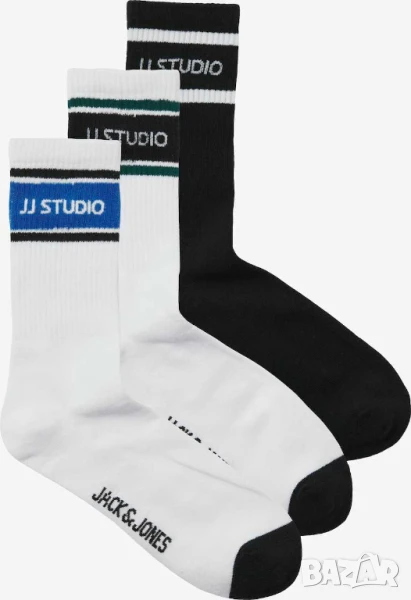 Чорапи Jack & Jones, 3 чифта, 72% памук, 26% полиестер, 41-46, снимка 1