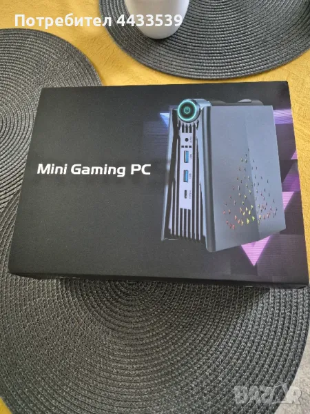 MINI GAMING PC, RYZEN 7 5700U,RADEON GRAPHICS, RAM 16.0GB,WINDOWS 11 PRO.Продавам го с монитор., снимка 1