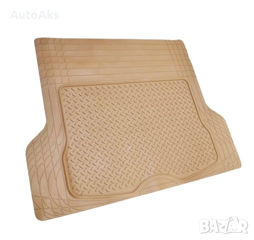 Универсална гумена стелка за багажник с предпазен борд (Сив / Бежов цвят), снимка 3 - Аксесоари и консумативи - 54103660