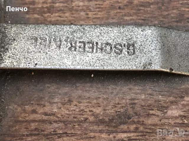 стара военна, морзова лампа /морзов манипулатор/ "G. SCHEER, KIEL" - WWI-WWII - GERMANY, снимка 4 - Антикварни и старинни предмети - 50105519