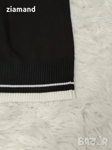 Блуза с къс ръкав плетиво, снимка 5 - Блузи с дълъг ръкав и пуловери - 49840611