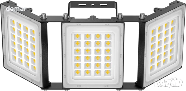 SOLLA-2025 Lite 300W LED външен прожектор, 30000LM, 6000K, IP66, 3 регулируеми глави, снимка 1