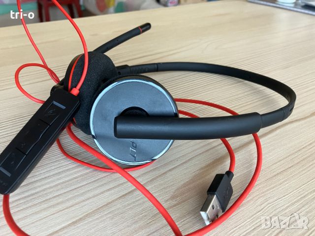 USB Stereo Слушалки с микрофон PLANTRONICS BLACKWIRE C3220, снимка 6 - Слушалки и портативни колонки - 45607594