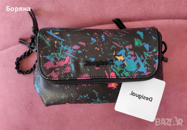 Desigual нова малка пъстра чанта , снимка 5 - Чанти - 52238209