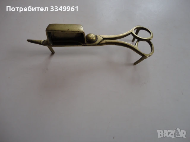 Бронзово ножица за фитили на свещ лампа 19 век, снимка 7 - Антикварни и старинни предмети - 51313795
