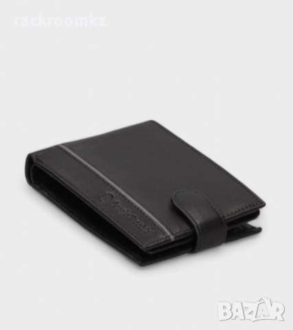 Мъжки портфейл в черен цвят с копче Sergio Tacchini 50116P033, снимка 2 - Портфейли, портмонета - 51546252