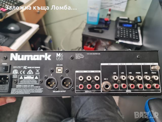 Миксер Numark M6-USB DJ, снимка 3 - Ресийвъри, усилватели, смесителни пултове - 46169079