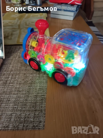 Играчка локомотив, , звук на влак, движещи се части, снимка 7 - Музикални играчки - 53636651