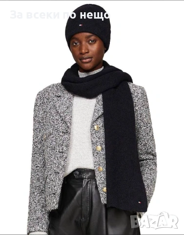 Tommy Hilfiger Комплект Зимен Шал И Зимна Шапка - Налични Различни Цветове Код SK428, снимка 5 - Шапки - 53027565