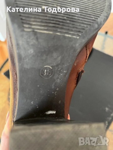 Италинаски боти естествена кожа!, снимка 5 - Дамски боти - 52441341