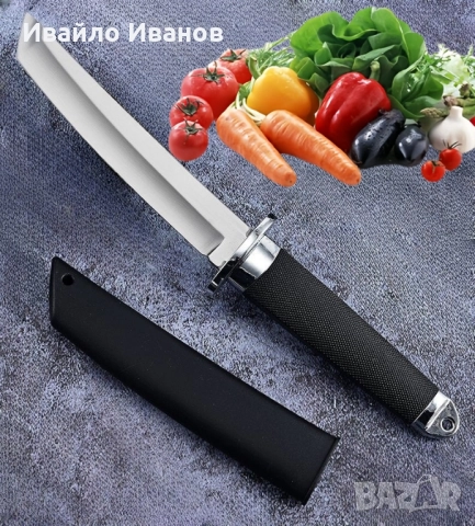 тактически нож тип танто с черна кания, снимка 9 - Прибори за хранене, готвене и сервиране - 52380599