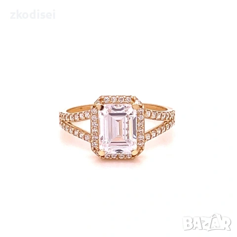 Златен дамски пръстен 2,53гр. размер:54 14кр. проба:585 модел:37727-3