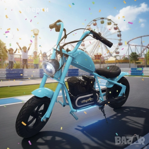 Електрически мини скутер C12B Harley baby, снимка 4 - Детски велосипеди, триколки и коли - 52821441