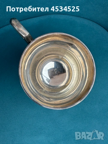 Посребрена чаша за бира или вино – класически стил, снимка 4 - Антикварни и старинни предмети - 53394489