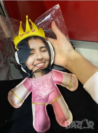 BK Gift Персонализирана Възглавничка с Ваше Фото – Кралица Бебе Подарък за Любим Човек, Рожден Ден и, снимка 4 - Романтични подаръци - 51232958