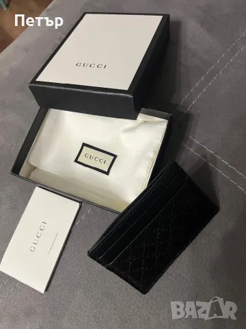 Card holder GUCCI оригинал, снимка 2 - Портфейли, портмонета - 48286342