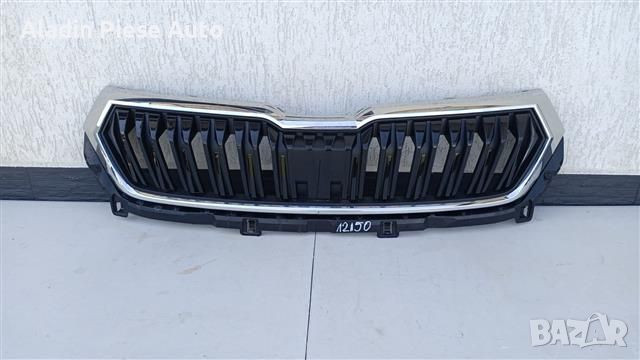 Предна броня централна решетка Skoda Karoq Facelift код 57A853653G , снимка 1 - Аксесоари и консумативи - 46809090