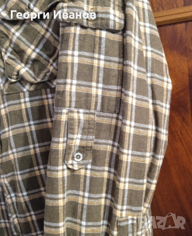 PATTON XXL MADE IN ITALY plaid hiking shirt ловно-туристическа риза, снимка 5 - Ризи - 53373054