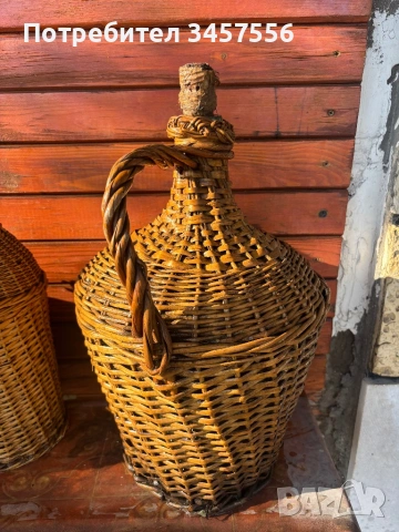 Стари плетени дамаджани, снимка 13 - Антикварни и старинни предмети - 54120902