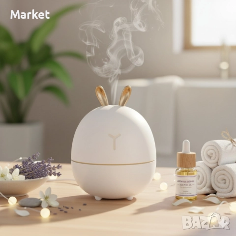 Мини овлажнител с етерично масло и ароматерапия, снимка 5 - Овлажнители и пречистватели за въздух - 51858086