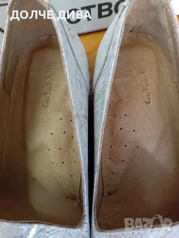 Дам.обувки м208 беж.ефект, снимка 5 - Дамски обувки на ток - 49914650