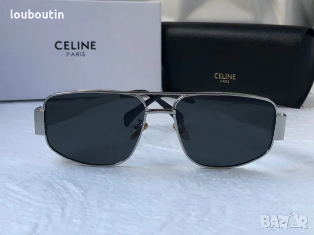 Celine 2024 дамски слънчеви очила овални два цвята сребърни златни, снимка 5 - Слънчеви и диоптрични очила - 47031947