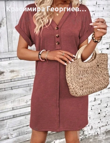 Летни къси рокли -размери М/L, снимка 8 - Рокли - 50673369