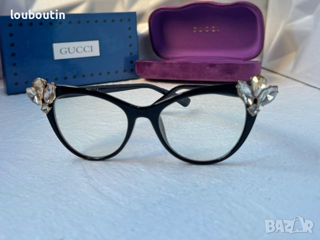 Gucci очила за компютър прозрачни слънчеви диоптрични рамки, снимка 3 - Слънчеви и диоптрични очила - 45186479