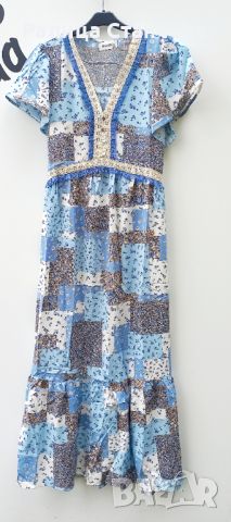Дамски ефирни рокли , материя памук/вискоза,  без еластичност,  гръдна обиколка на ХЛ-102 см., снимка 1 - Рокли - 45191034