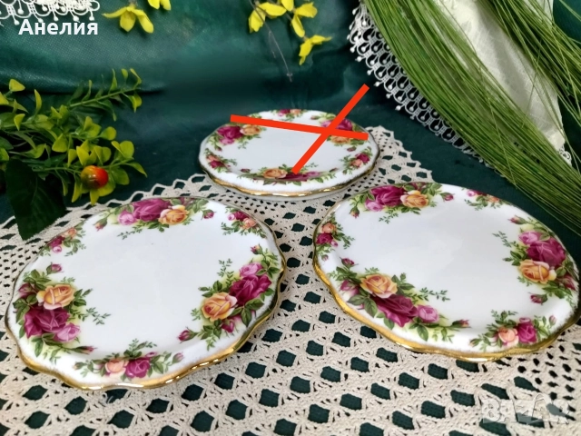 Royal Albert old country rose , снимка 14 - Чаши - 52949879