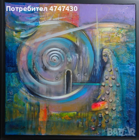 Ралица Бурова картина маслени бои, снимка 3 - Картини - 53617382