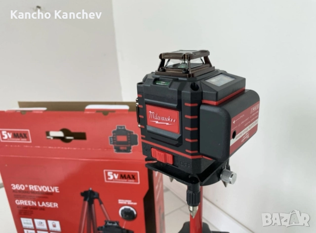 Самонивелиращ Акумулаторен Лазерен Нивелир Milwaukee Милуоки 4D, снимка 3 - Други инструменти - 52704200