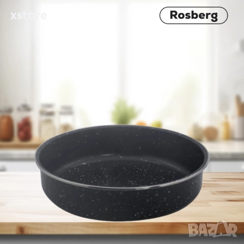 Тава в различни размери, Черна/въгл. стомана с  мрам. покр., снимка 4 - Съдове за готвене - 52794281