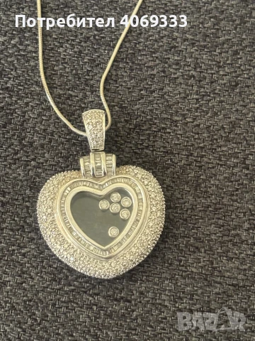 Дамско колие 18карата бяло злато с 220бр естествени Диаманта, снимка 11 - Колиета, медальони, синджири - 51046701