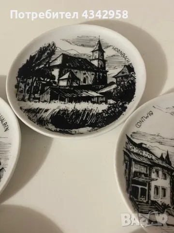 Порцеланови декоративни чинии 1970-1980г. , снимка 3 - Антикварни и старинни предмети - 49667339