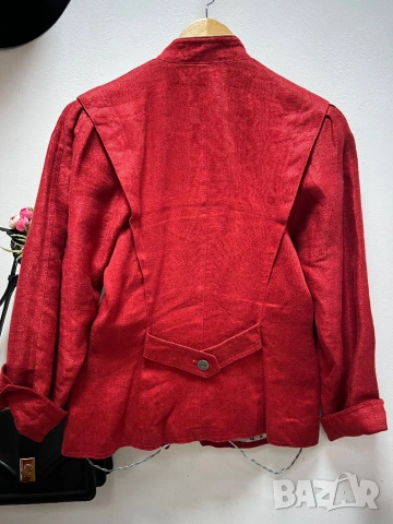 Ленено винтидж сако, снимка 3 - Сака - 53504237