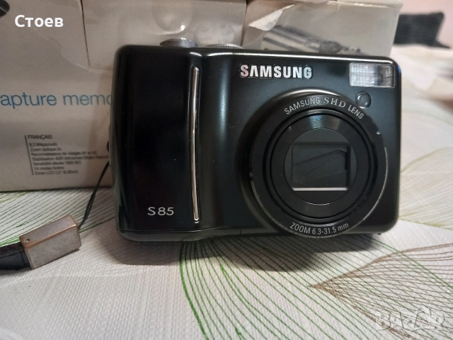 Продавам Фотоапарат Samsung S85 с оригинална кутия , снимка 7 - Фотоапарати - 52742385