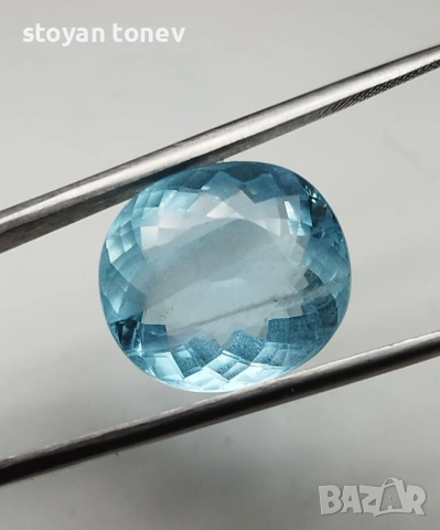 Рядък и Голям Естествен Аквамарин 10.59 карата – "SANTA MARIA" BLUE!, снимка 5 - Други - 53893051