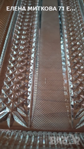 Две кристални плата ръчна гравюра, снимка 10 - Чинии - 52900555