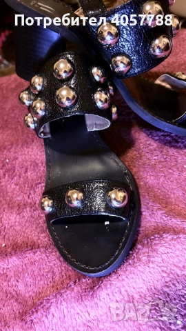 Луксозни кожени сандали Vanessa Wu с ефектни капси – Естествена кожа!, снимка 8 - Сандали - 53729899