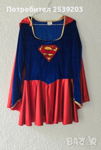 Рокля Superwoman размер Л-ХЛ, снимка 4 - Рокли - 52190481
