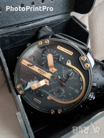 Мъжки часовник Diesel Mr. Daddy 2.0 (DZ7350) – Black & Gold, снимка 5 - Мъжки - 53148755