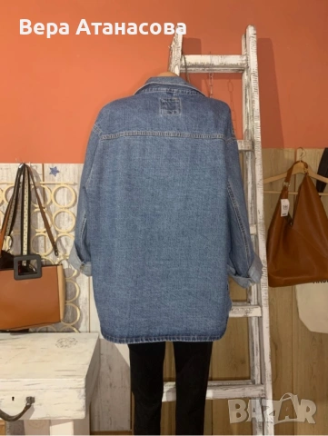 💙 Дънково яке Zara🩵 Oversized модел🔷, снимка 3 - Якета - 54059367