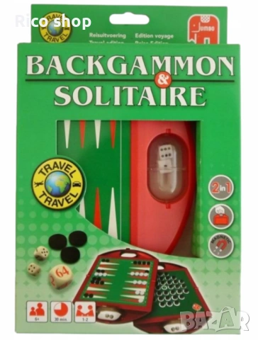 Настолна игра В куфар Табла и Пасианс