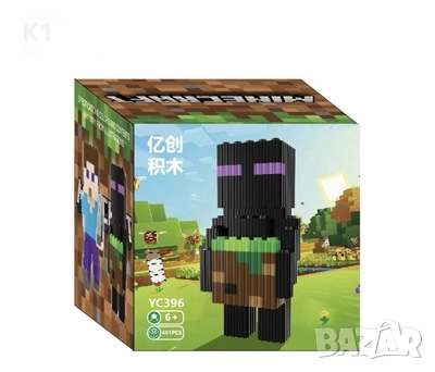 Конструктор Майнкрафт 406 части Steve Стийв Minecraft, снимка 3 - Конструктори - 52518102