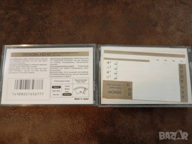Denon HD-M 90 Denon HD-M 100 Метални аудио касети, снимка 2 - Аудио касети - 53850955
