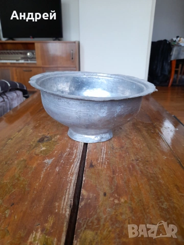 Стара медна,бакърена паница,купа