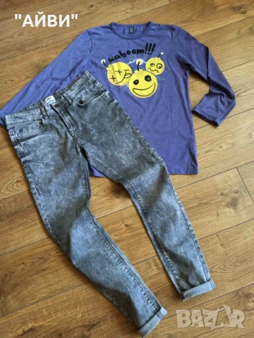 ZARA, PULL & BEAR детски дънки и блузки, снимка 6 - Детски панталони и дънки - 52414359